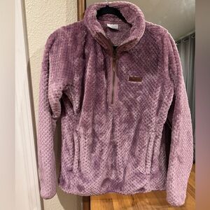 Columbia Fire Side Sherpa 1/4-Zip Pullover - Women's Size Medium